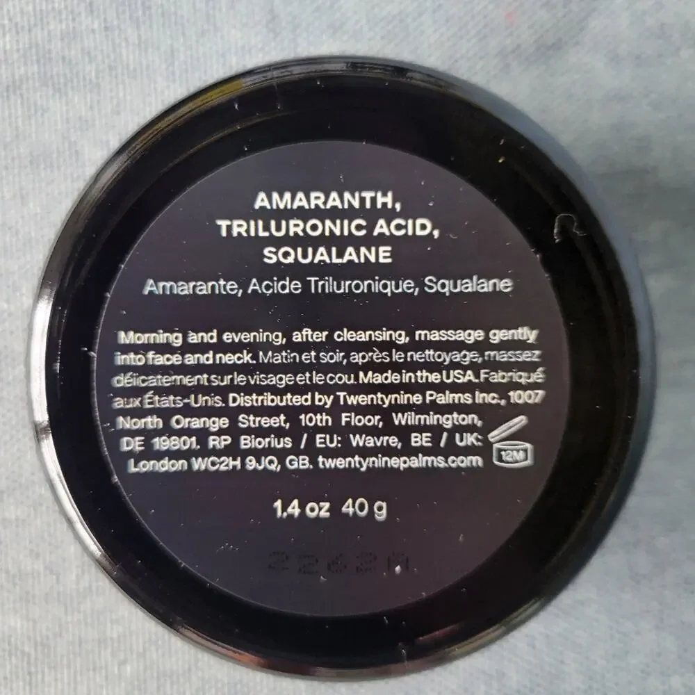 TWENTYNINE PALMS Santa Ana Salve Facial Moisturizer NIB